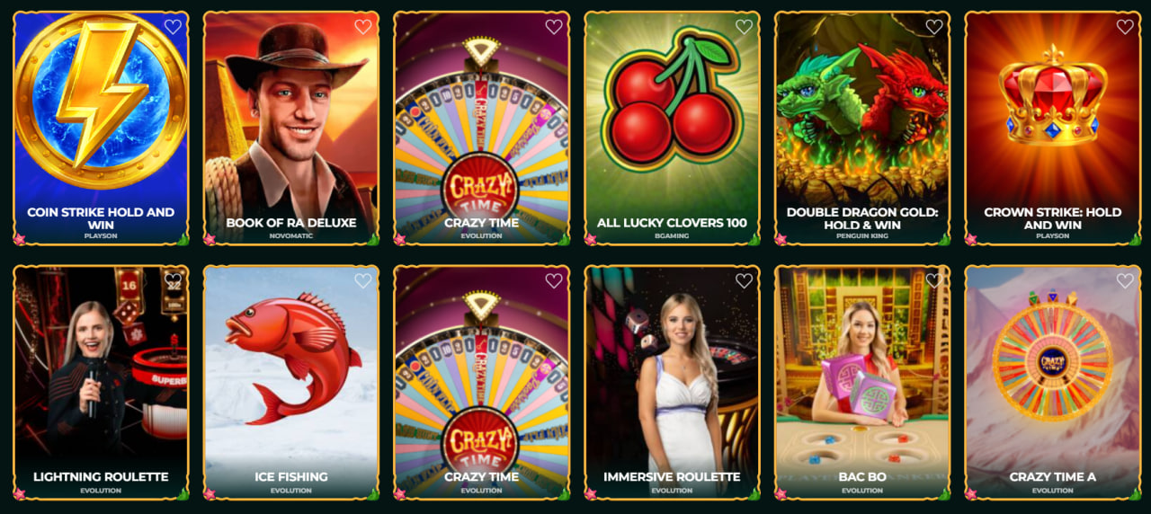 Catalogo giochi misurato numeri categorie provider